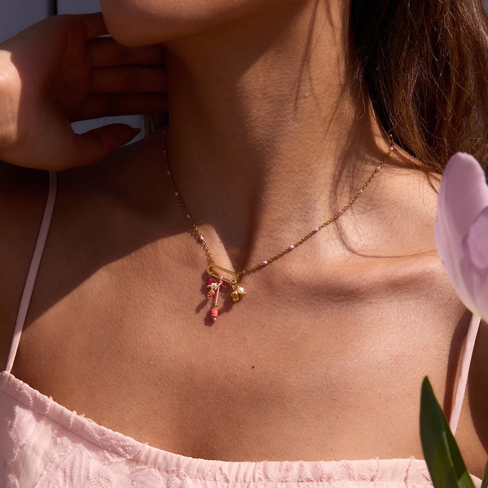 Mini Butterfly Stainless Steel Gold Color Pendant Necklaces h5Picture4