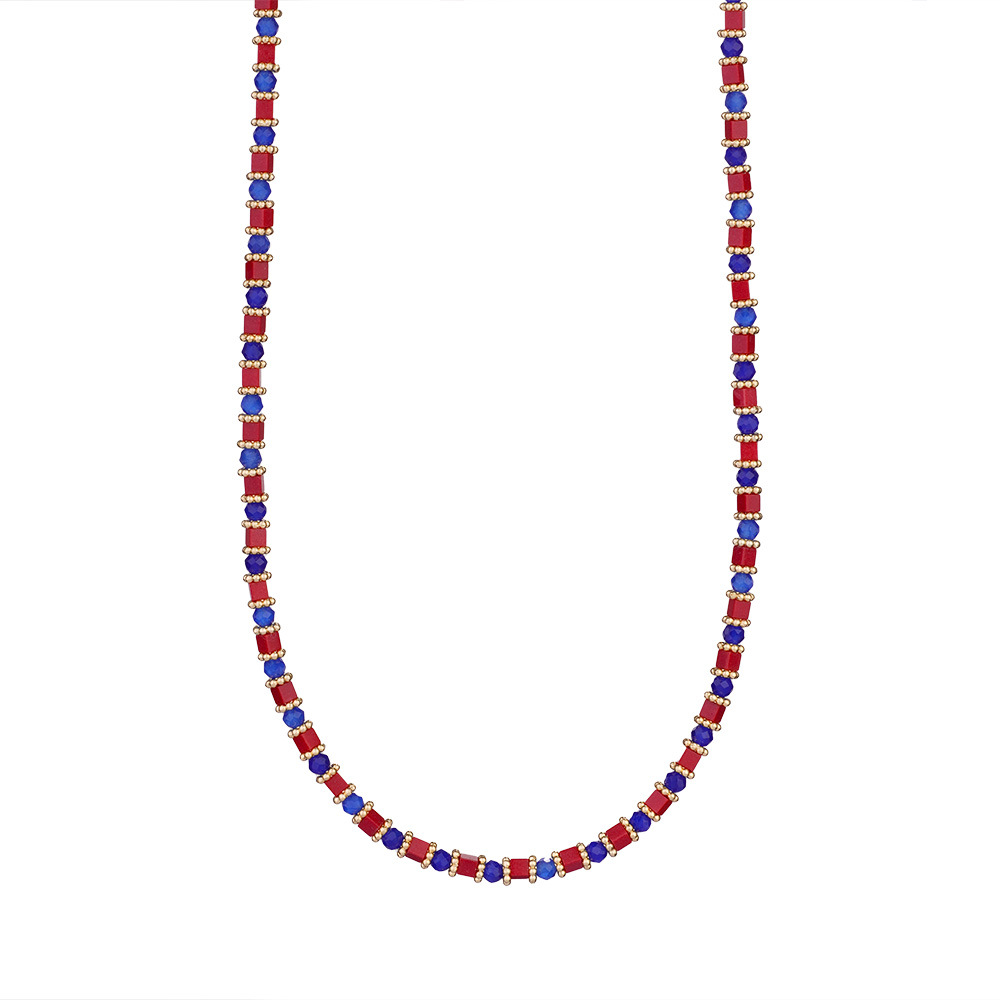 Designable Irregular Natural Stone Stainless Steel Gold Color Women's Pendant Necklaces h5Picture6