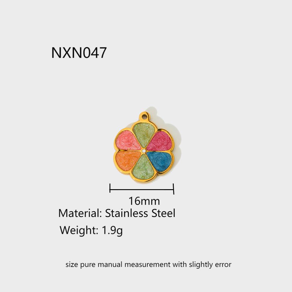 Cute Flower Mushroom DIY Stainless Steel Pendant