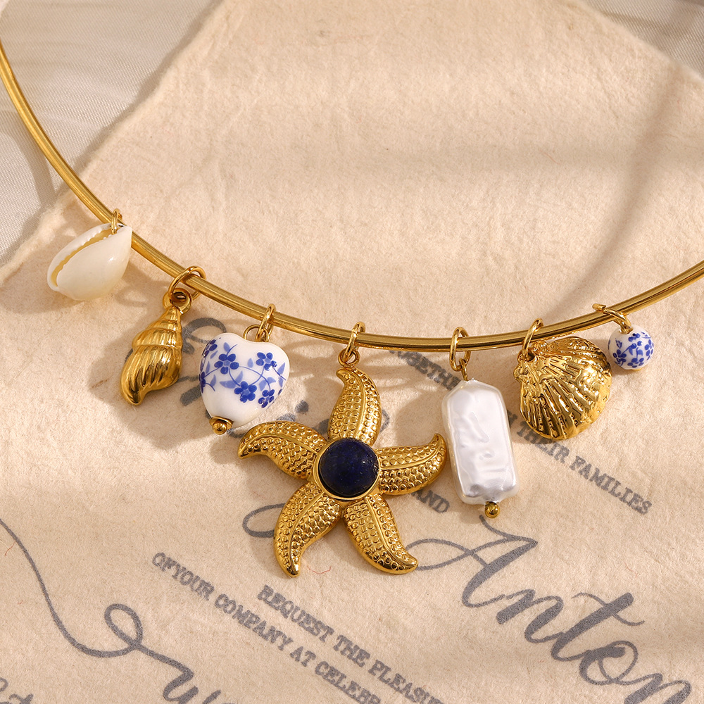 Luxury Style DIY Starfish Stainless Steel Women's Chokers Picture3