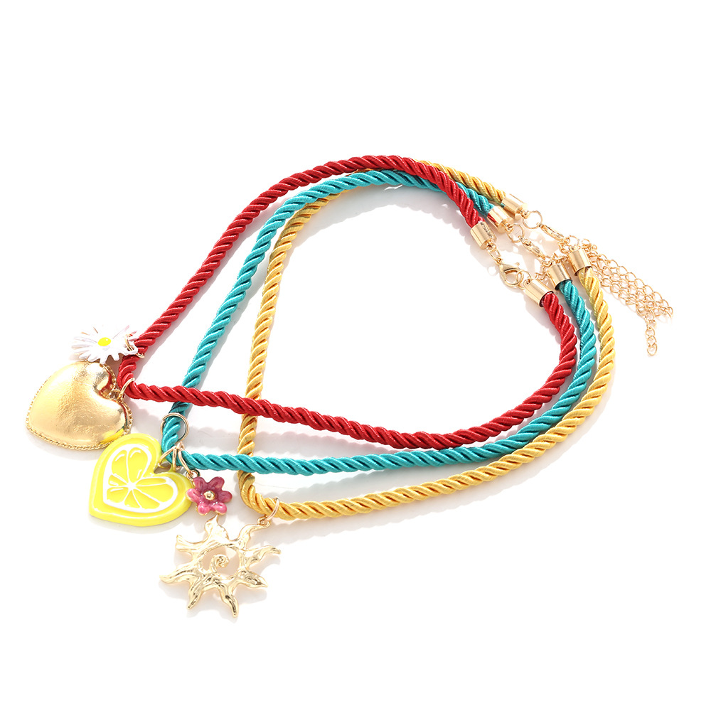Sweet Heart Alloy Pendant Necklaces h5Picture3