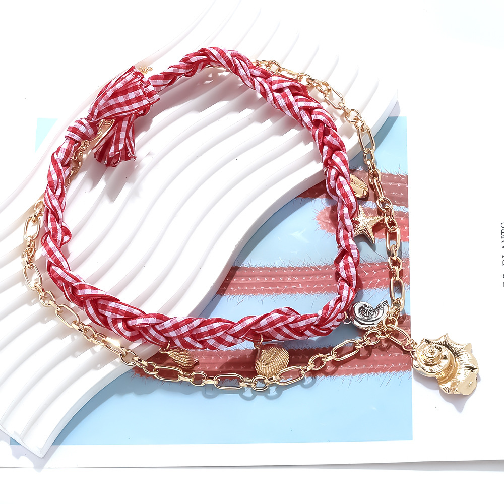 Sweet Alloy Whelk Layered Necklaces h5Picture3