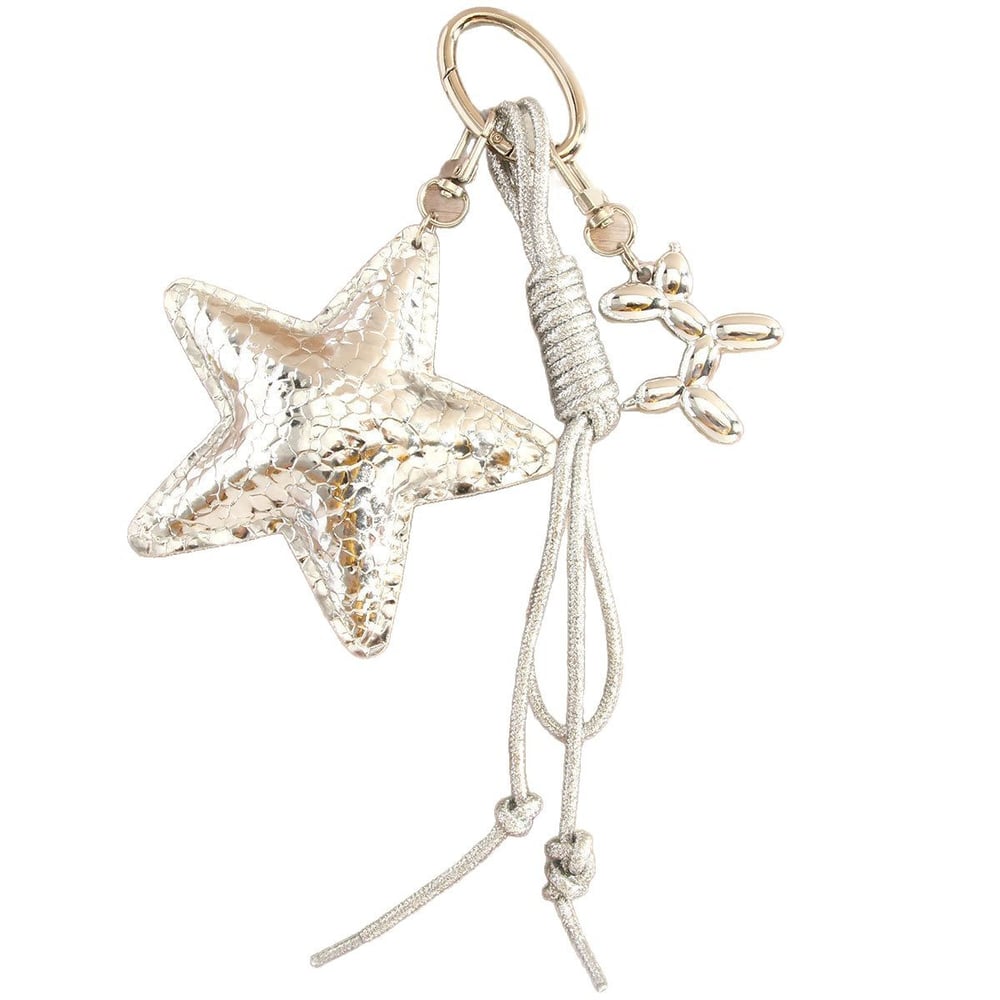 Versatile Stylish Classic PU Five - pointed Star Women's Bag Charms Picture5