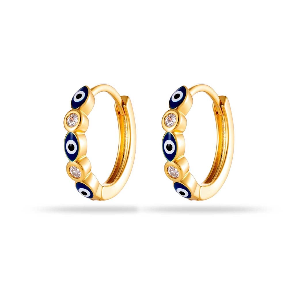 1 Piece Fish Copper Gold Color Hoop Earrings