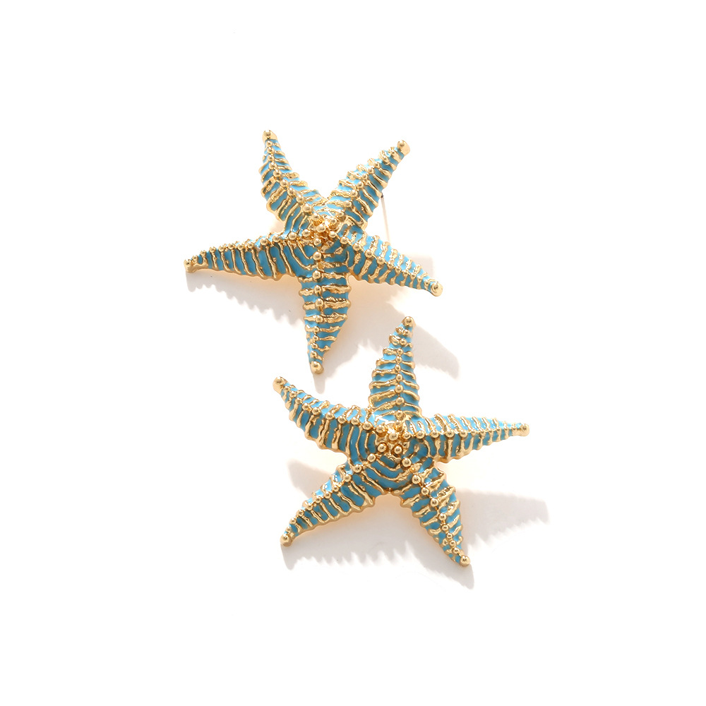 Starfish Alloy Stud Earrings h5Picture4