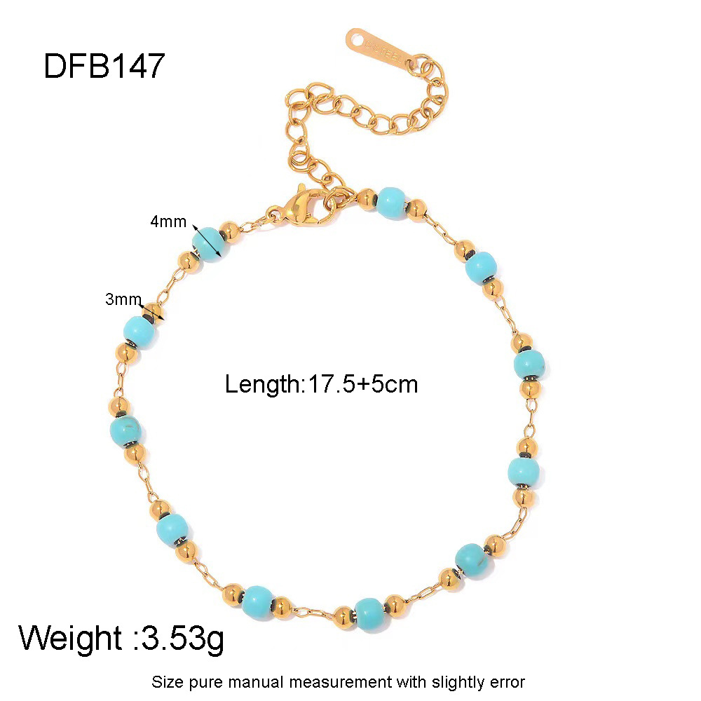 Simple Series Daily Heart Stainless Steel   Gold Color Bracelets 