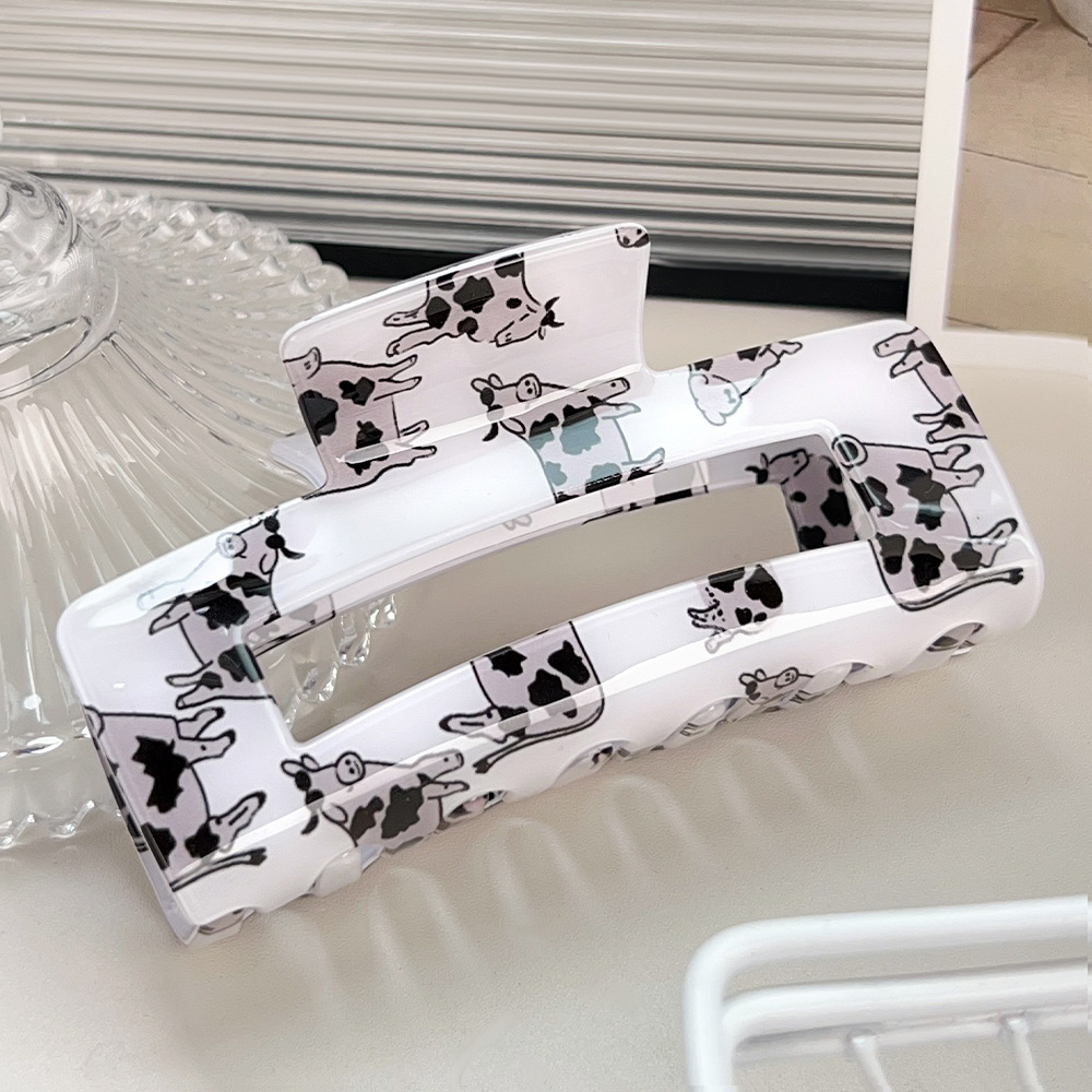 1 Pair Simple Series Cute Cartoon PVC Women's Hair Claws