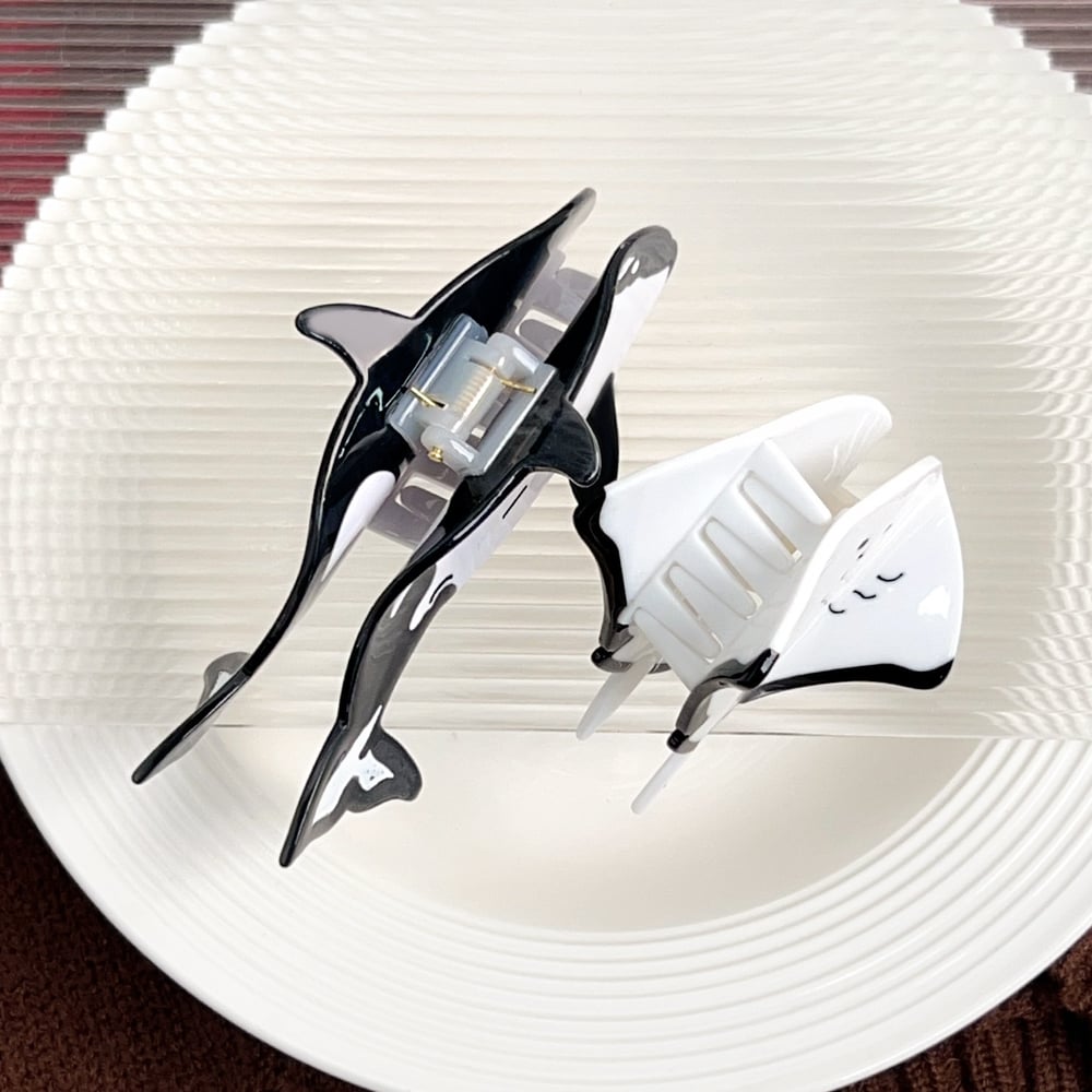 Cute Ocean Series Whale - themed Acetate Hair Claws h5Picture3