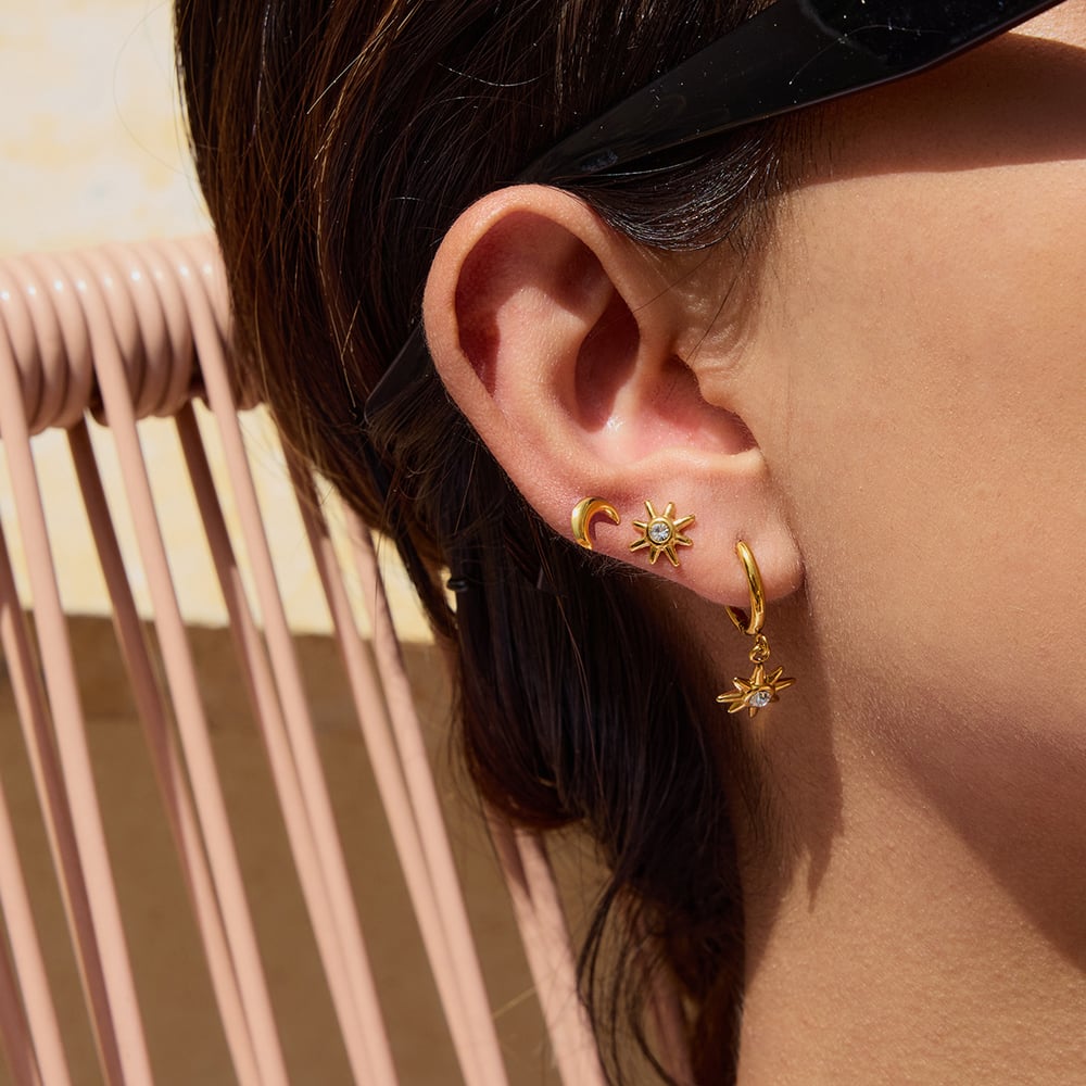 style stainless steel gold color earring sets h5Picture7