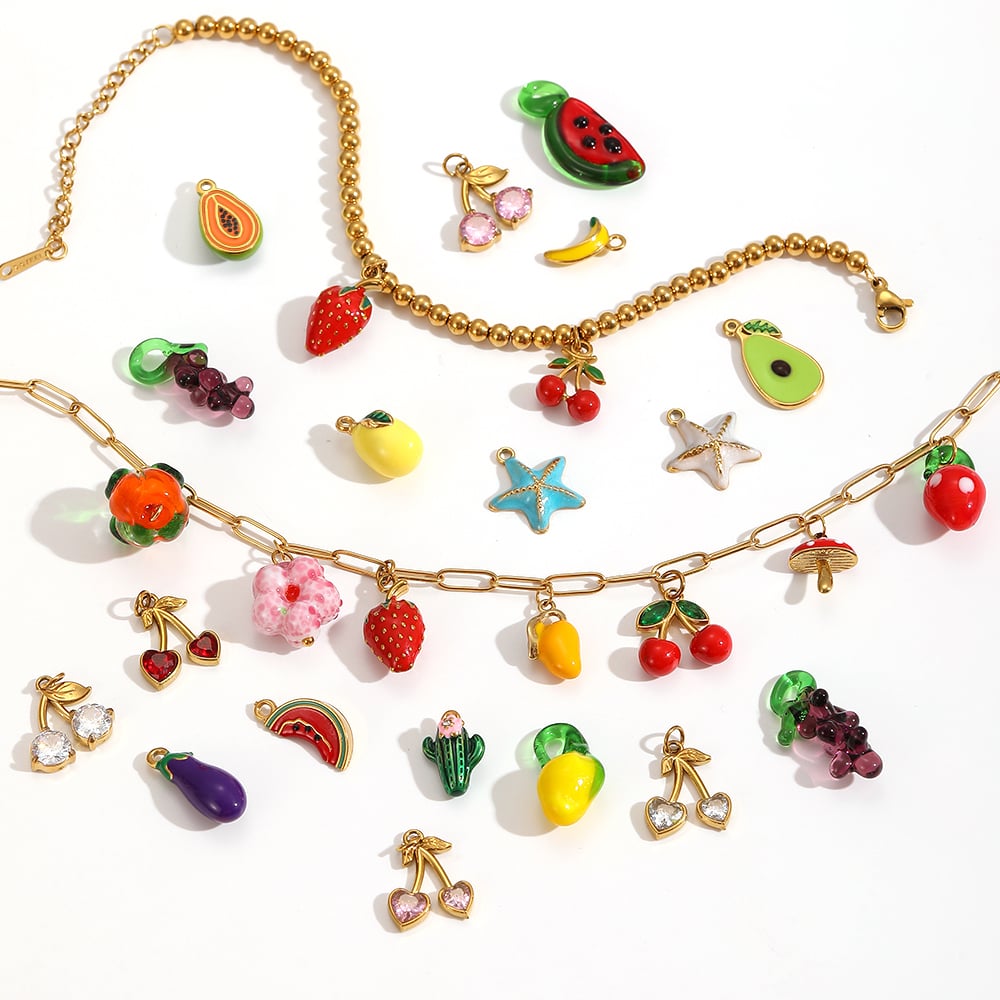  style plant stainless steel diy pendants Picture3