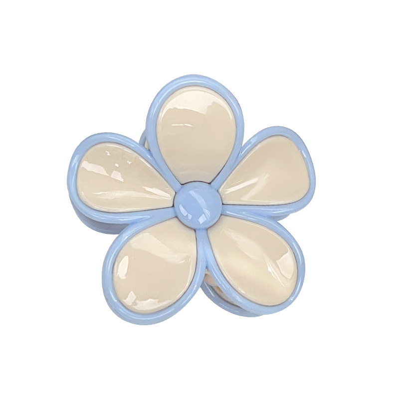 1 Elegant Flower Shaped Design Sweet Flower Resin Women's Hair Claws h5Picture4