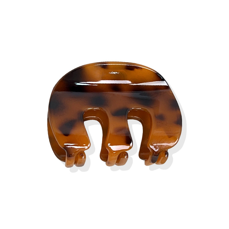 1 Piece Simple Series Casual Solid Color Resin Women's Hair Claws Picture4