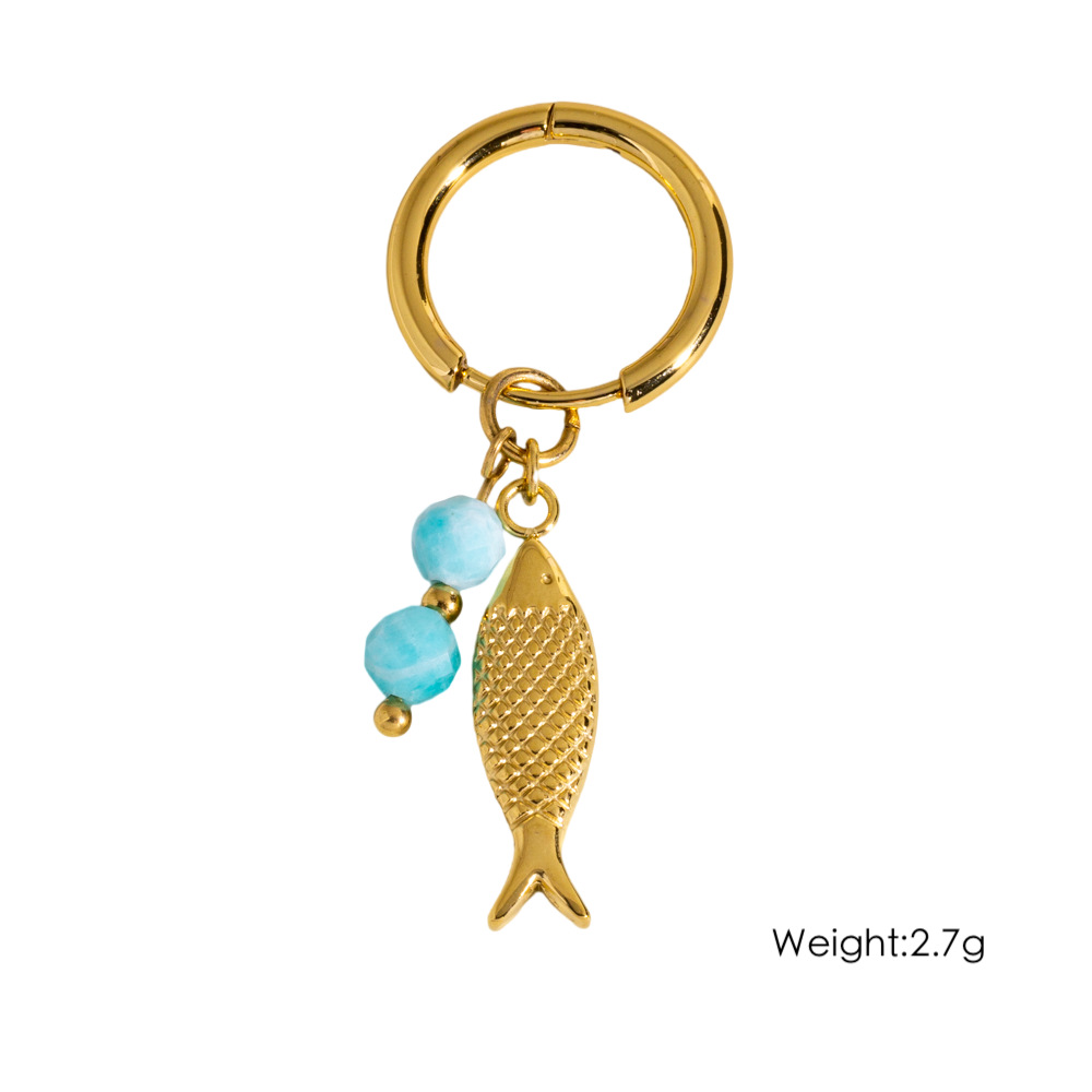 1 Stück romantische Serie Daily Turtle Edelstahl Creolen für Damen