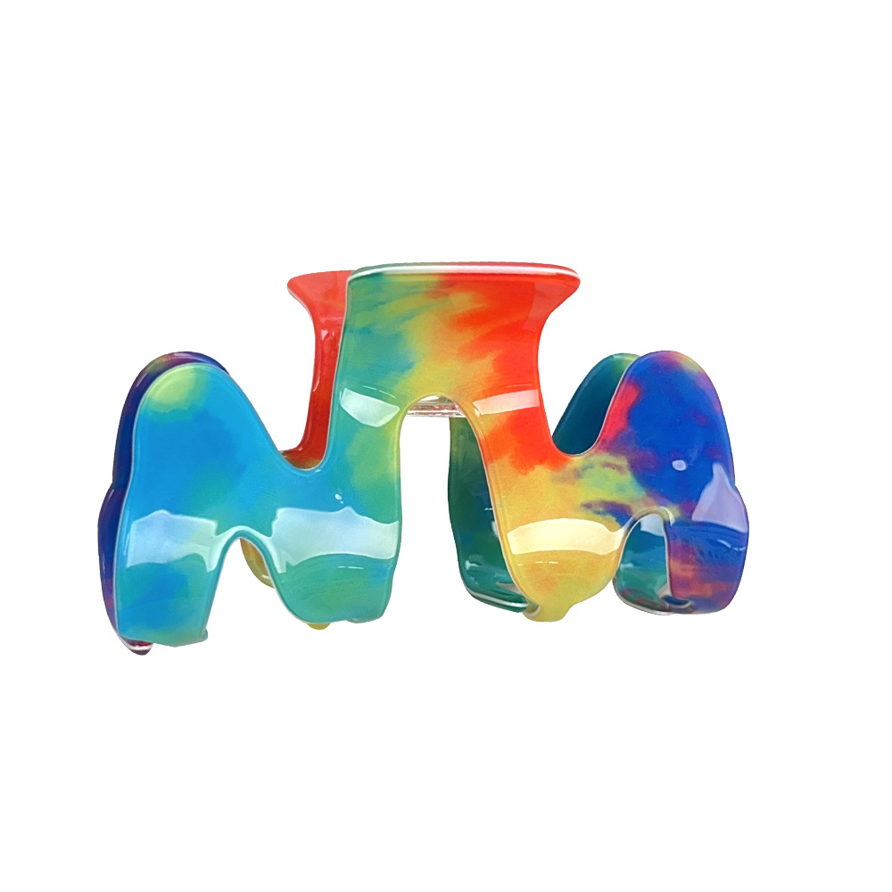 1 Pair Simple Series Casual Mixed Color PVC Women's Hair Claws Picture5