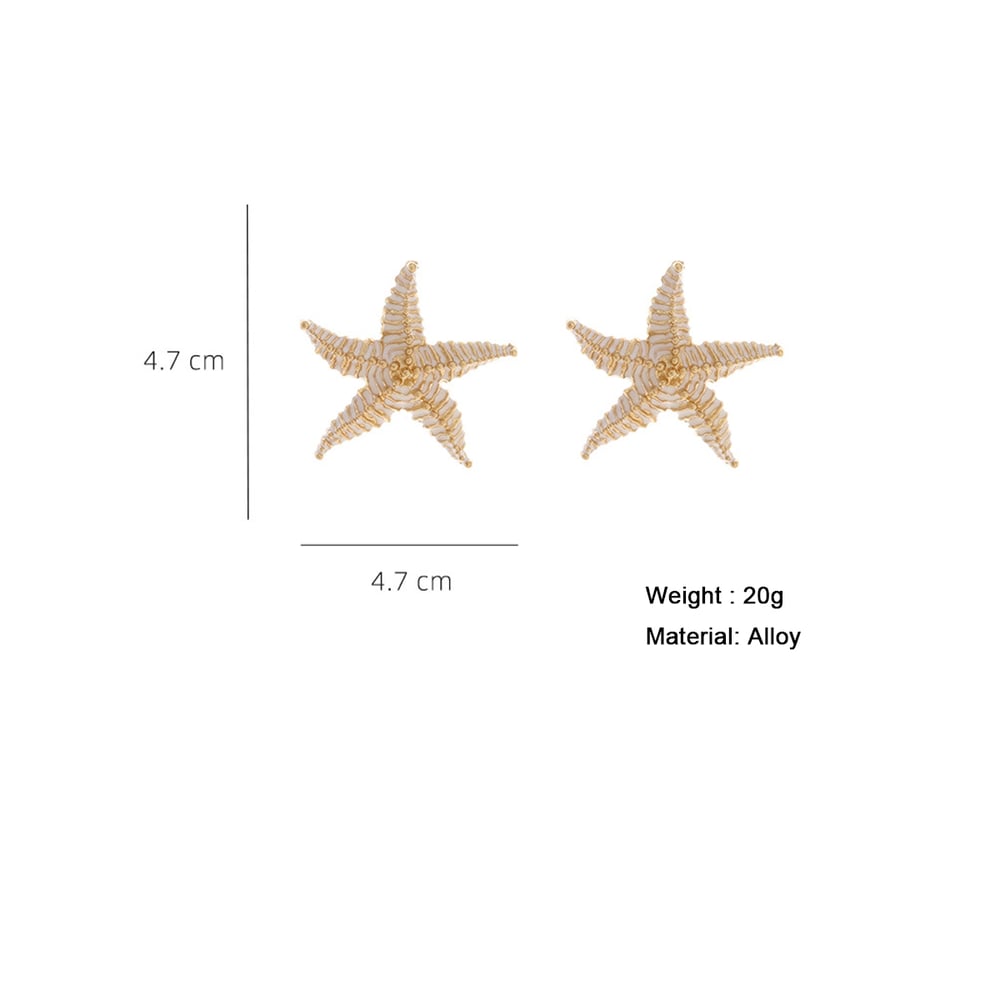 Starfish Alloy Stud Earrings h5Picture2