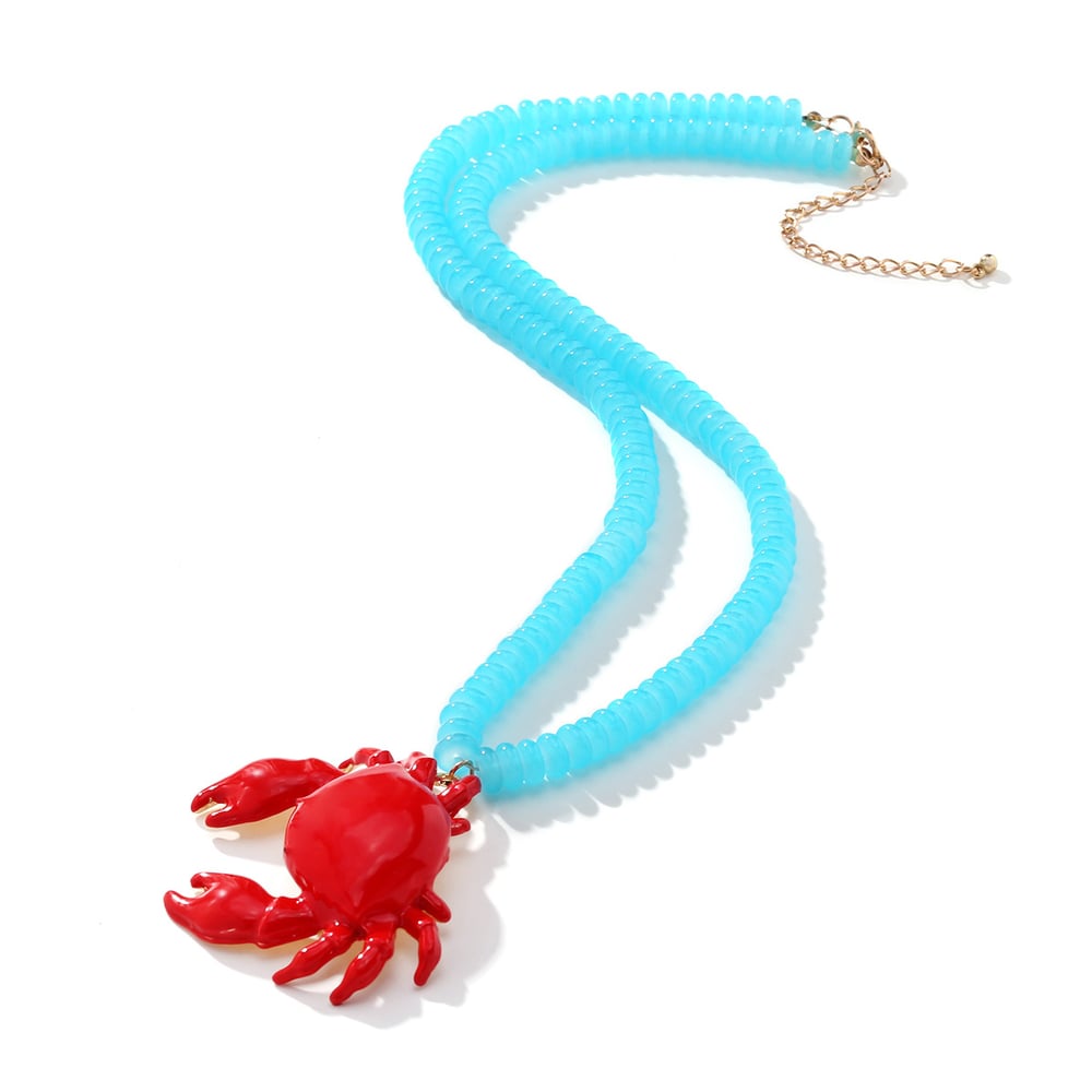 Crab Alloy Beaded Necklaces h5Picture2