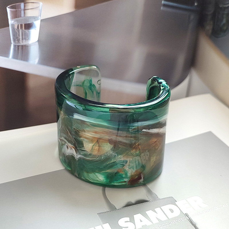 Geometric French - style Wide - version Stylish Women's Bracelets 