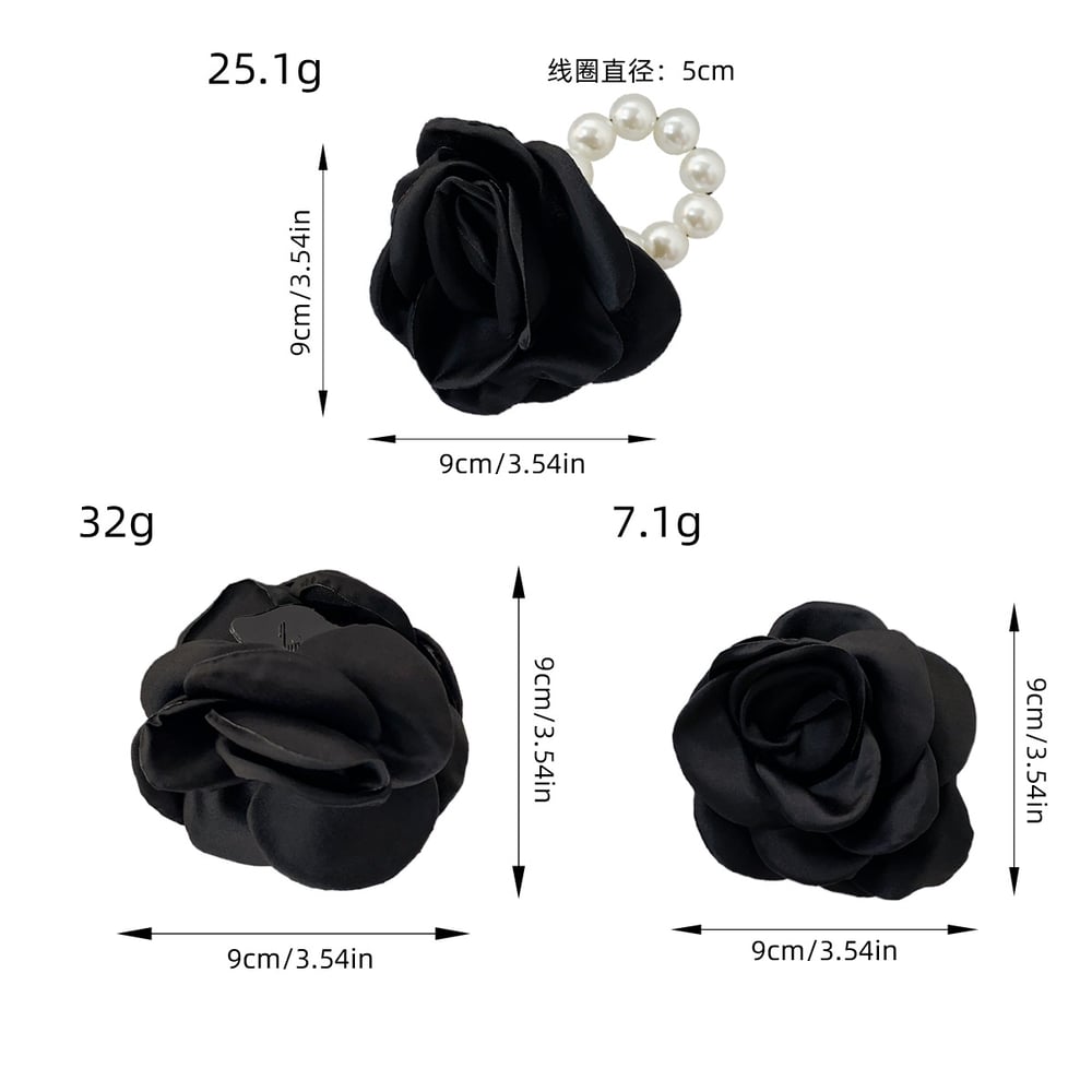 Solid Colored Elegant Flower Shaped Women's Hair Accessories Picture5
