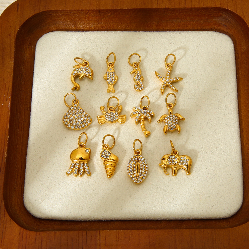 High End Ocean Series Stainless Steel Conch DIY Pendant h5Picture3