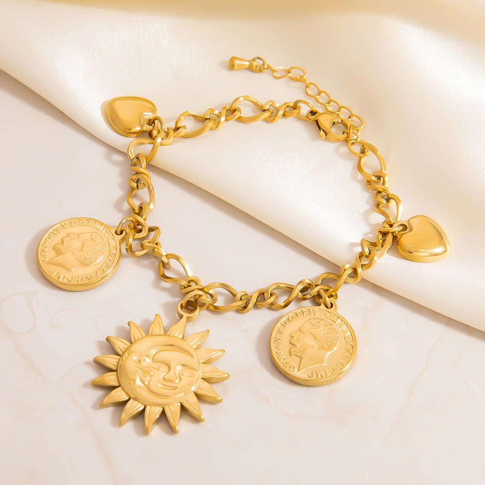 Leichtes Luxus-Fußkettchen für Damen mit Seestern-Anhänger aus Edelstahl Bild4