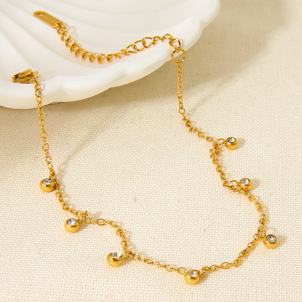 Simple Series Daily Stainless Steel  Women's Necklaces Display Set h5Picture2