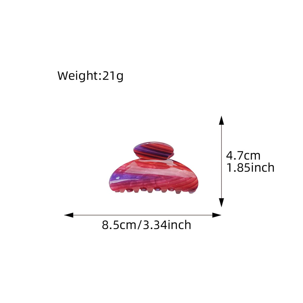 1 Piece Simple Series Sweet Vintage Elegan Acrylic Women's Hair Claws h5Picture5