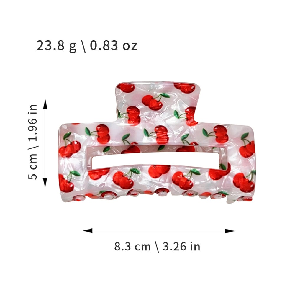 Fruit Series All - over - printed Acrylic Hair Claws h5Picture5