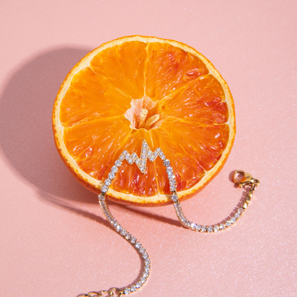 Luxurious Bow Knot Stainless Steel Gold Color Charm Bracelets Picture6