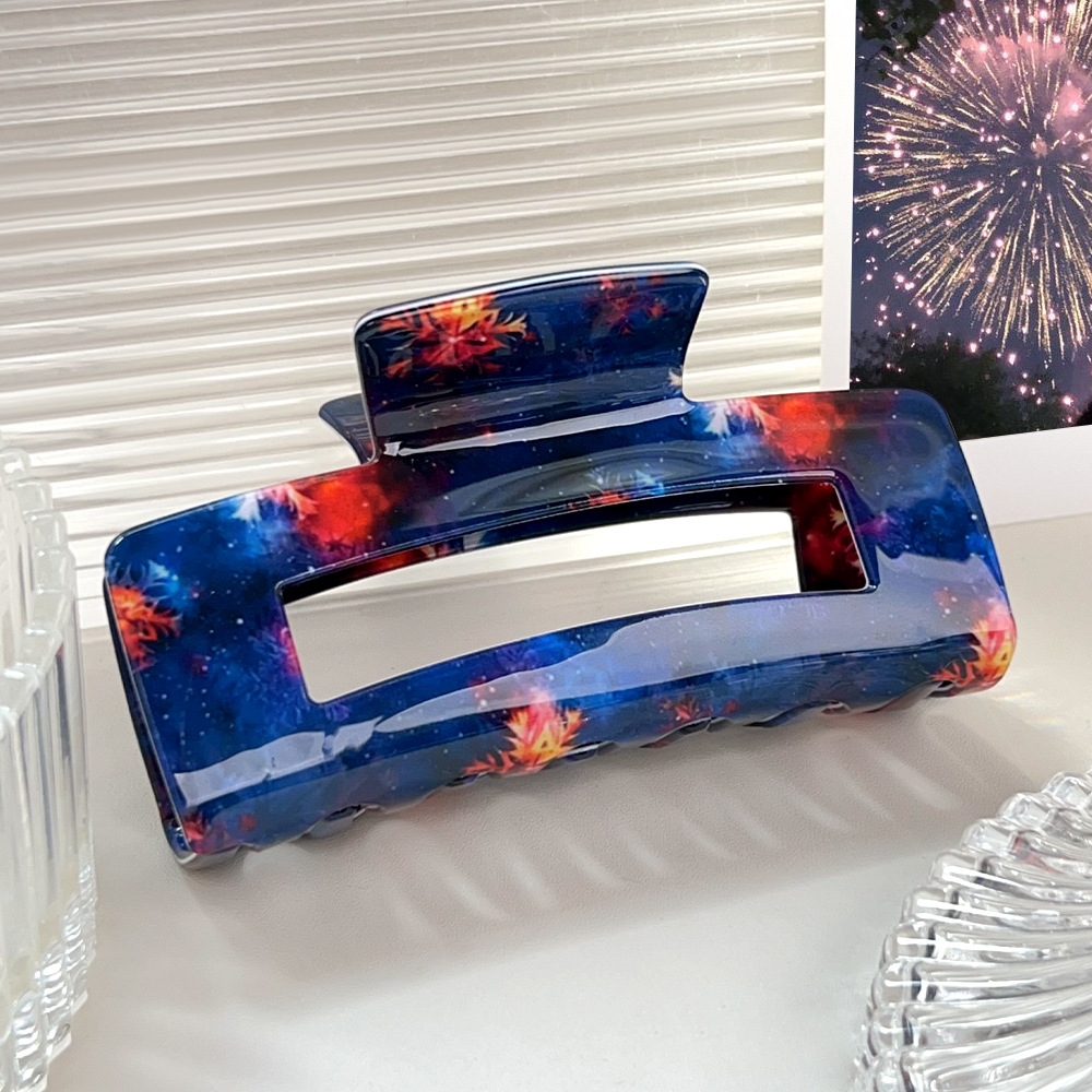 1 Pair Simple Series Casual Mixed Color PVC Women's Hair Claws 