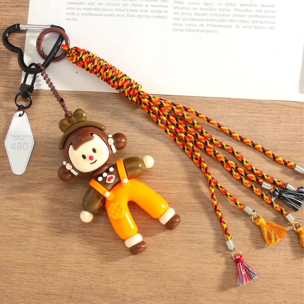 1 Stück süße kleine Mädchen Harz Damen Taschenanhänger h5Bild3