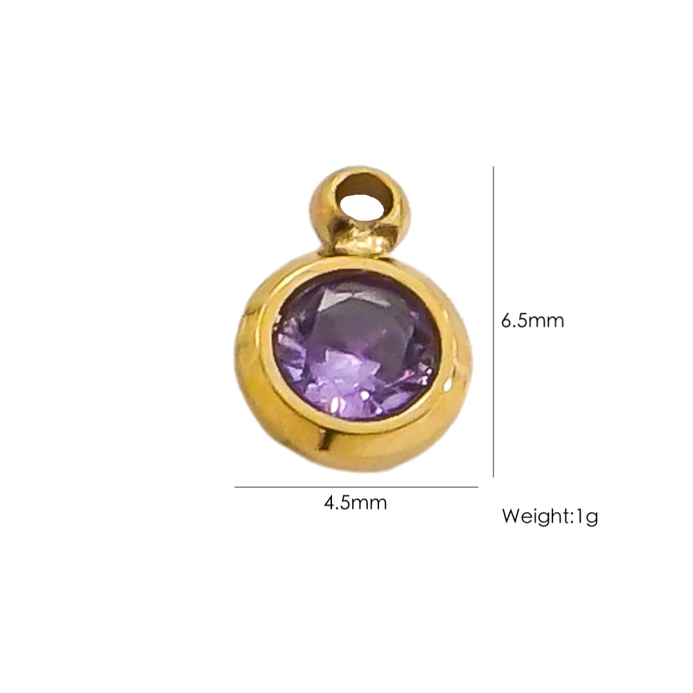 1 Pair Simple Series Classic Sun/Moon Stainless Steel Women's Pendants 