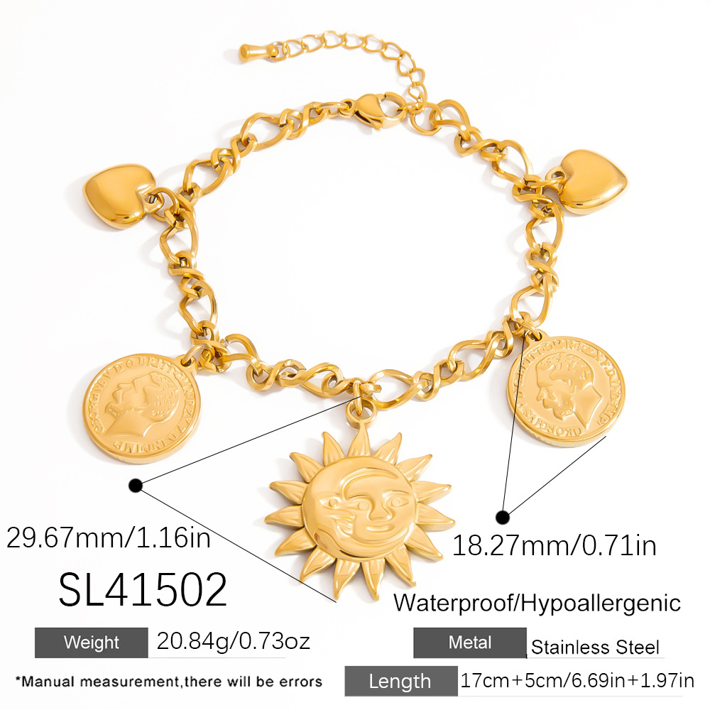 Leichtes Luxus-Fußkettchen für Damen mit Seestern-Anhänger aus Edelstahl Bild2