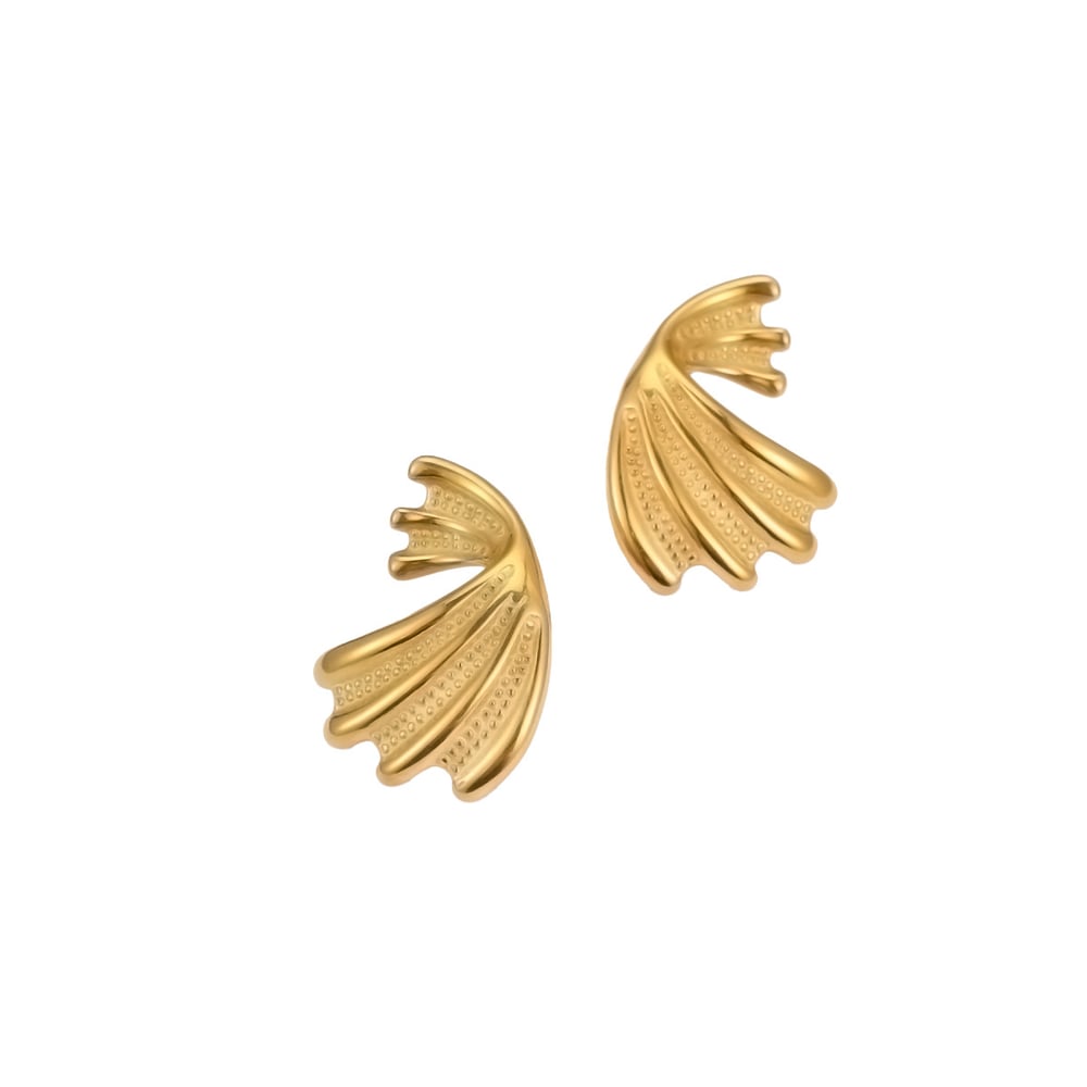 1 Pair Simple Series Daily Turtle Stainless Steel   Gold Color  Women's Stud Earrings Picture5