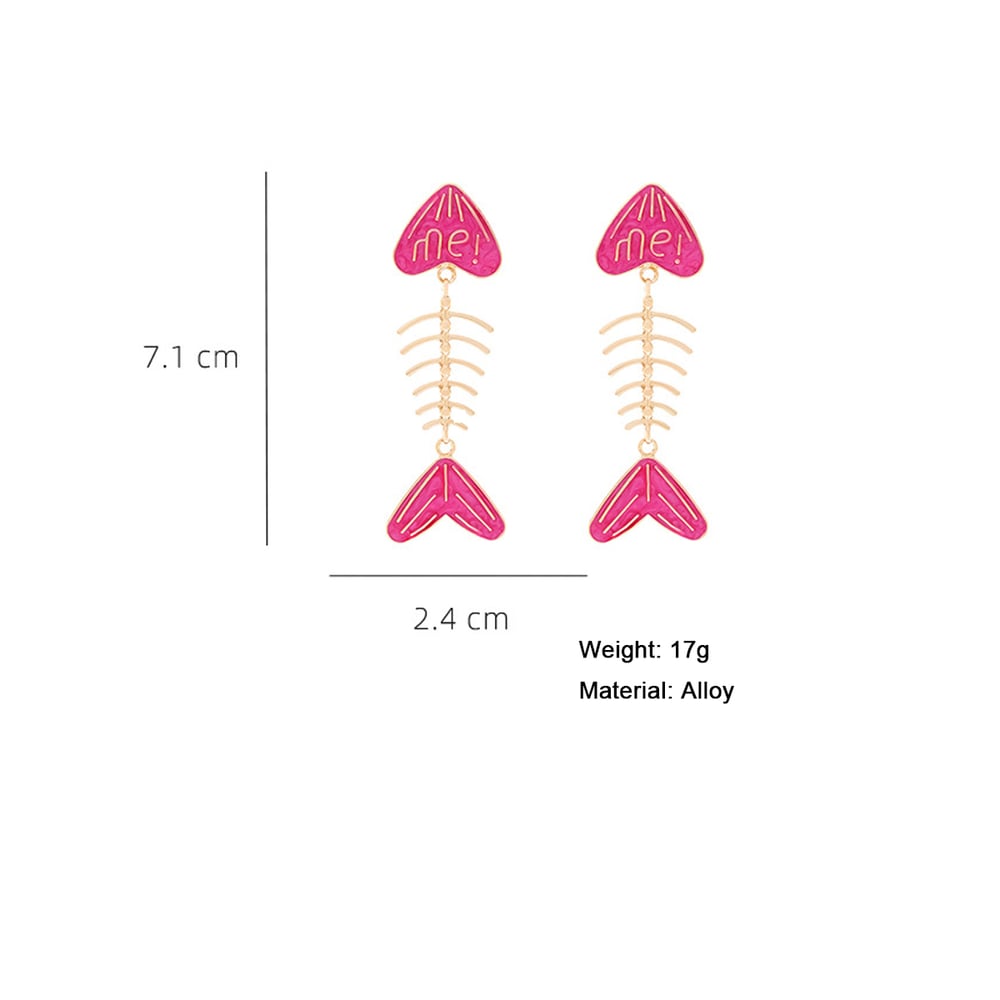 Sweet Alloy Fish Dangle Earrings