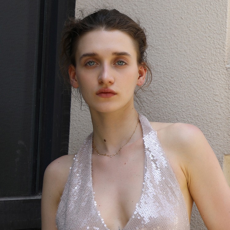 Elegant Solid Color Stainless Steel Women's Chain Necklaces Picture3