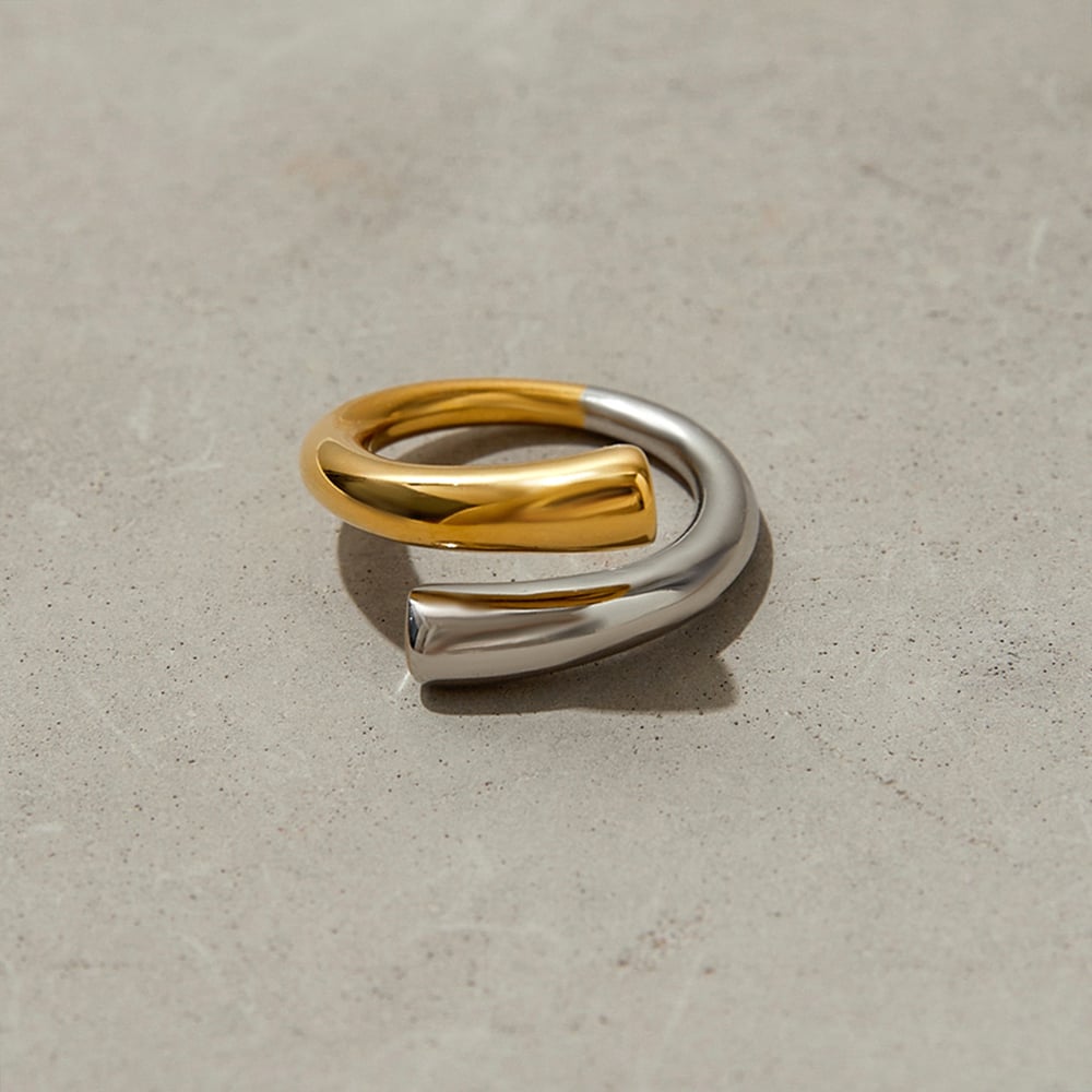 Mixed Color Stainless Steel Minimalist Ring h5Picture3