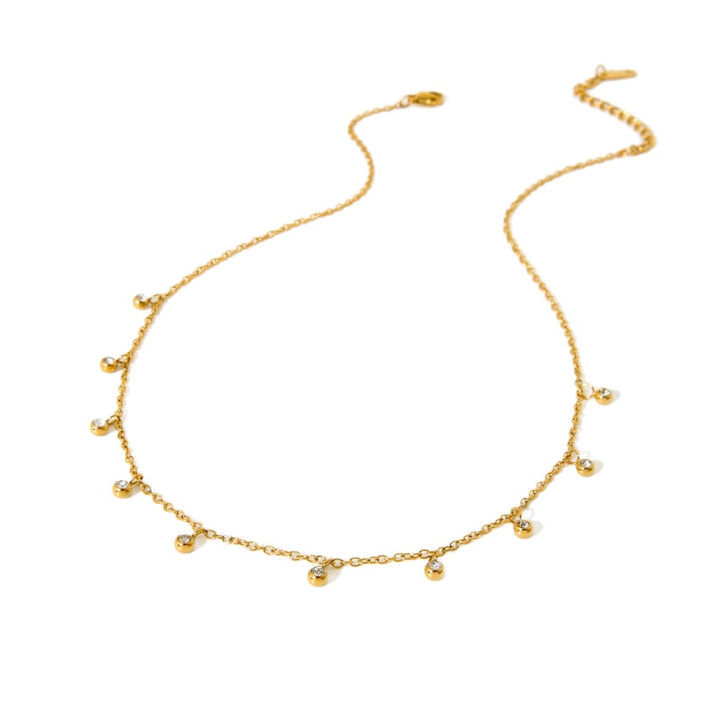 Simple Series Daily Stainless Steel  Women's Necklaces Display Set h5Picture5