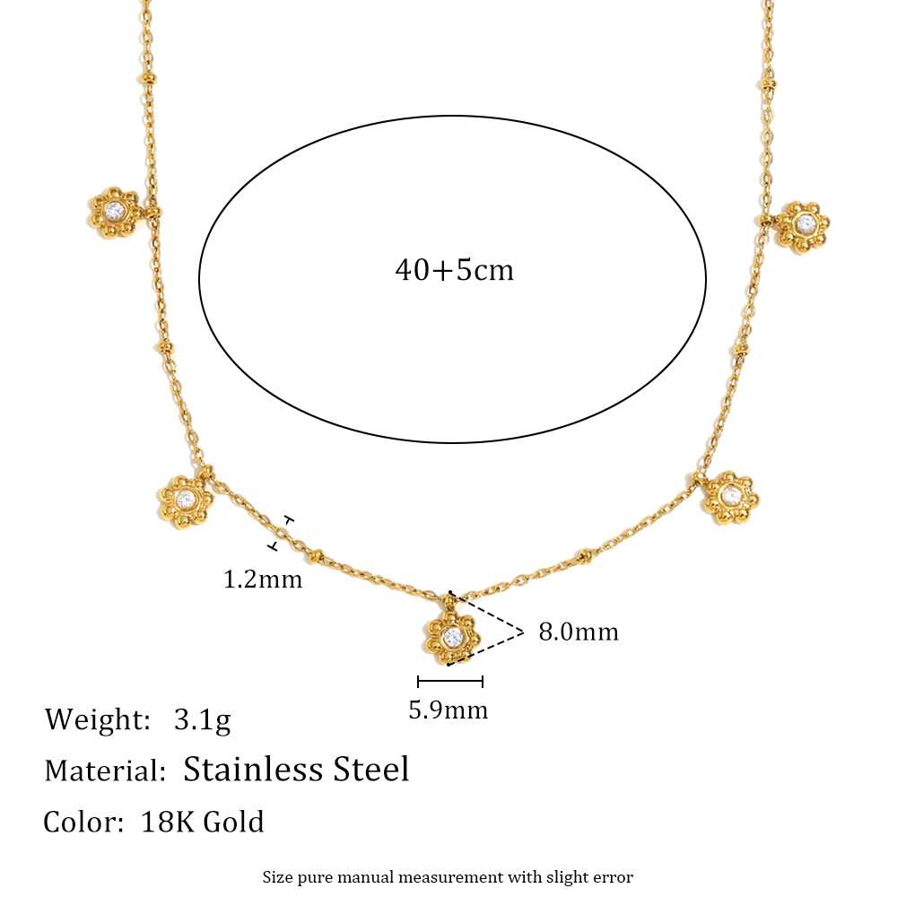 Simple Series Solid Color Stainless Steel Women's Chain Necklaces Picture4