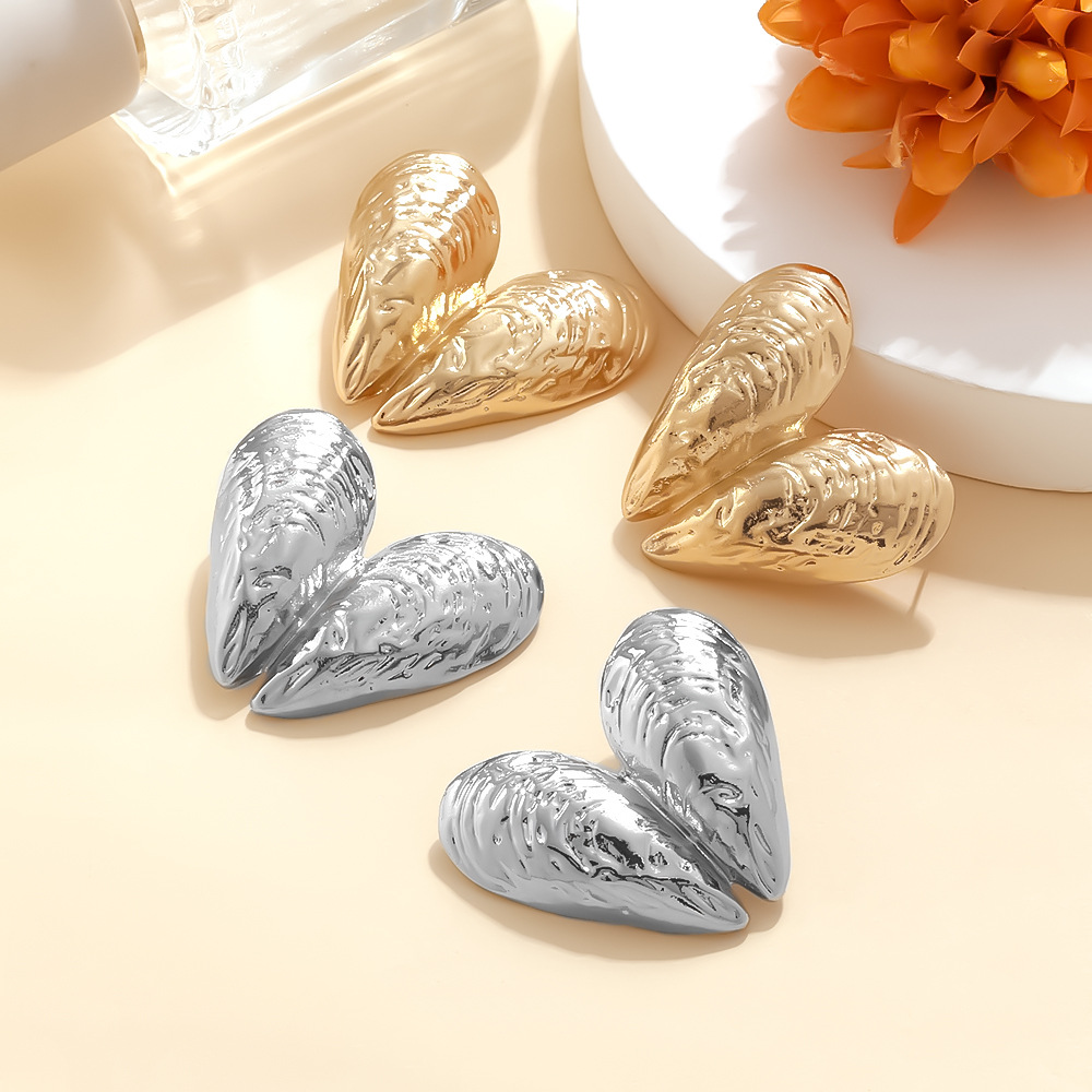 Alloy Clam Shell Stud Earrings h5Picture4