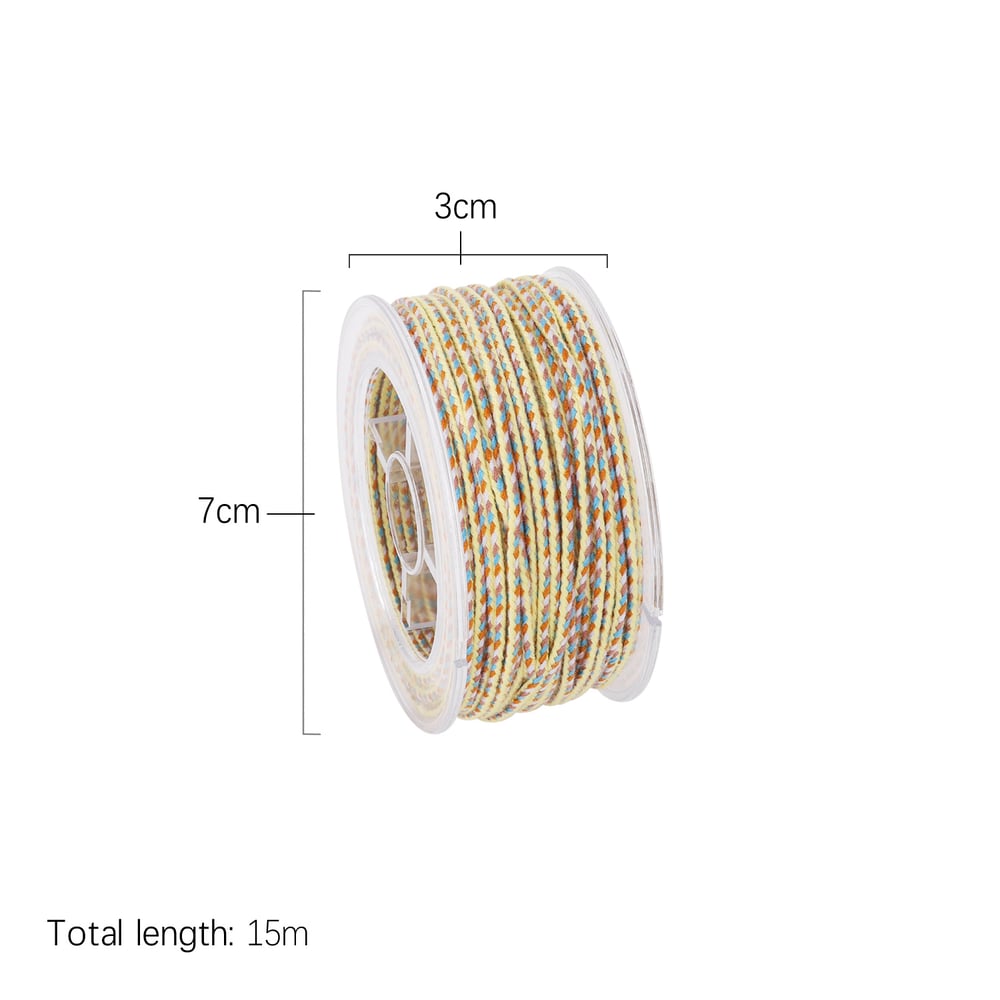 1 Reel DIY Series Colorful Knit 15 Meter Cotton Thread Jewelry Cords h5Picture6