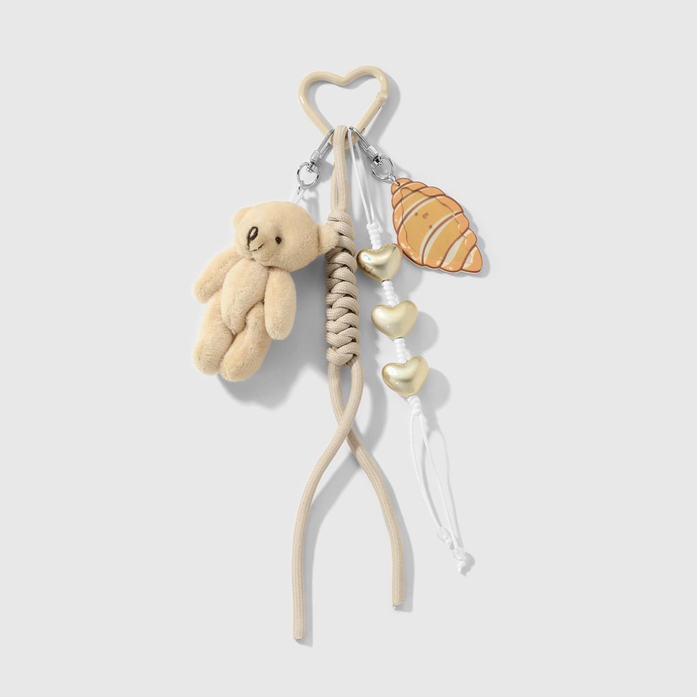 Cute Plush Animal Alloy Bag Charms