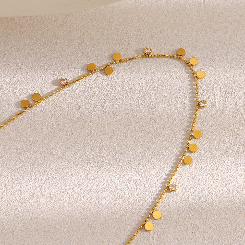 Simple Series Solid Color Stainless Steel Women's Chain Necklaces h5Picture2