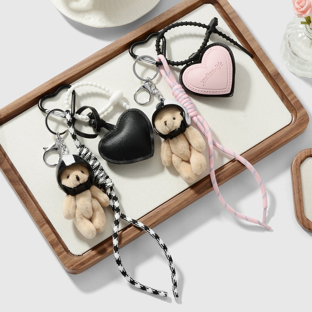Cute Heart Bag Charms Picture3