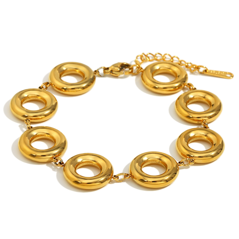 Retro and Elegant Gold Stainless Steel Women's Bracelets