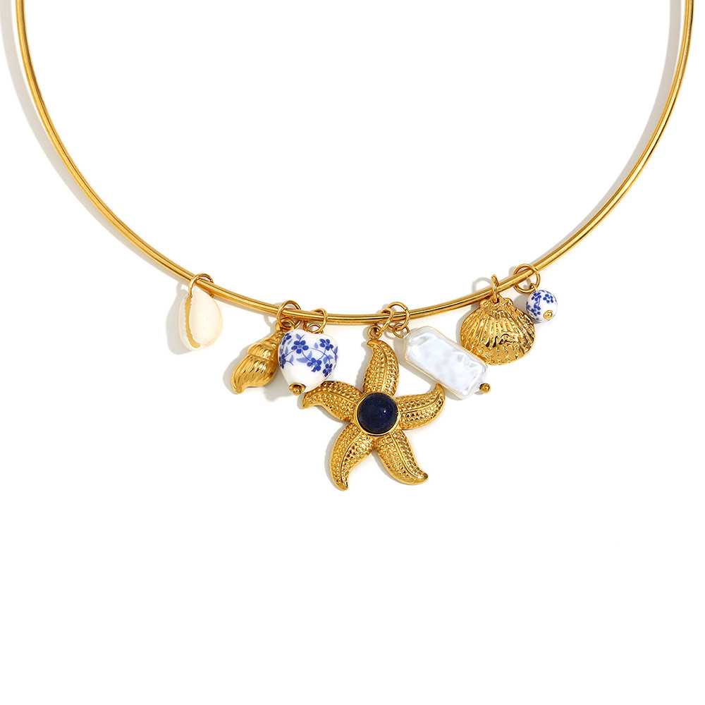 Luxury Style DIY Starfish Stainless Steel Women's Chokers 