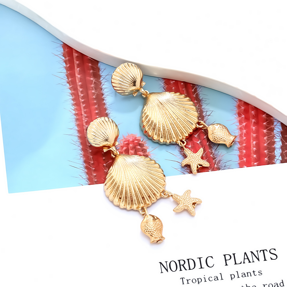Oceanicl Alloy Drop Earrings h5Picture3