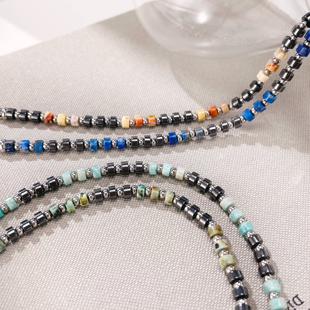 Pulseras de acero inoxidable para hombre con cuentas de la serie Chic de 1 pieza Imagen5