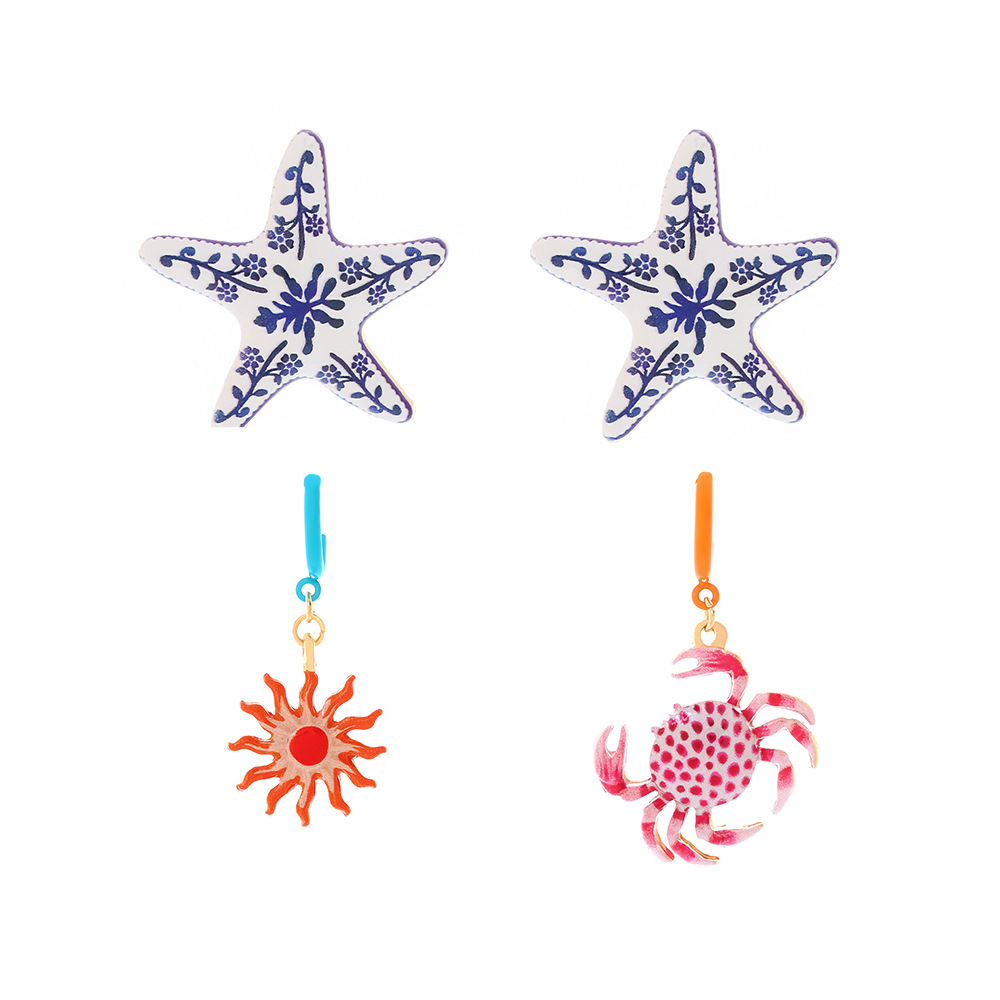 Oceanic Alloy Earring Sets