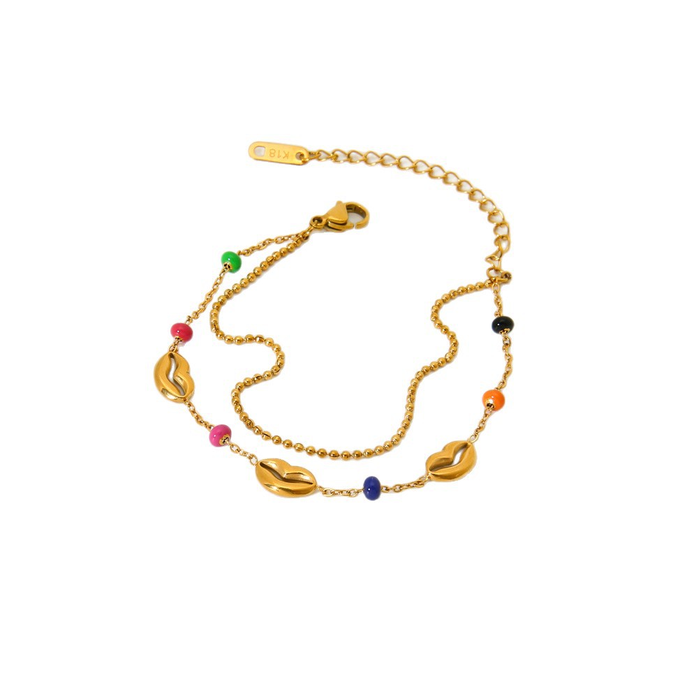 Fashionable Colorful Conch Stainless Steel Women's Bracelets h5Picture5