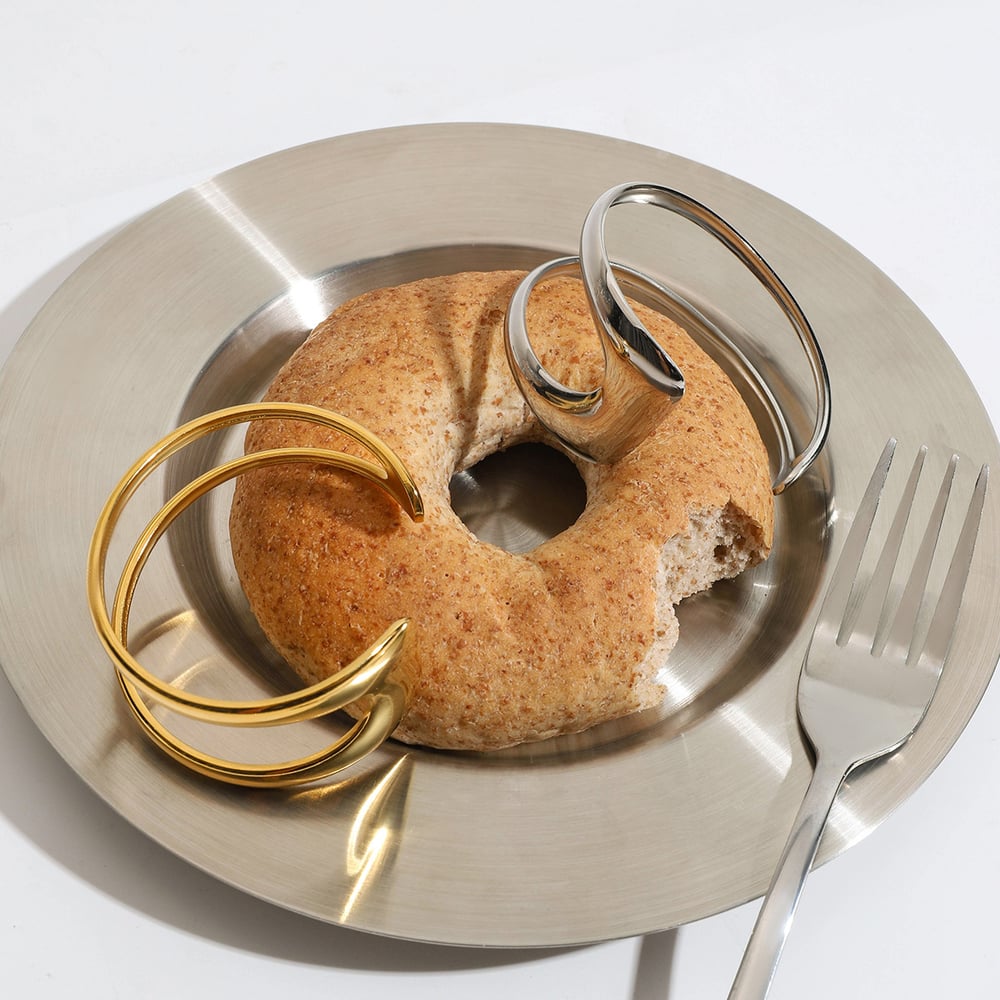 style edelstahl gold farbe manschette armbänder Bild2